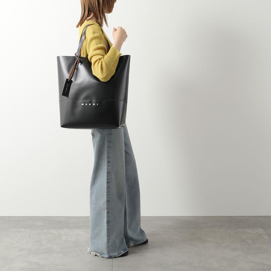MARNI マルニ トートバッグ SHMQ0037A1 SHMQ0037Q5 P5769 レディース オープンショッパー ロゴプリント ロゴレザータグ 鞄 カラー5色の画像