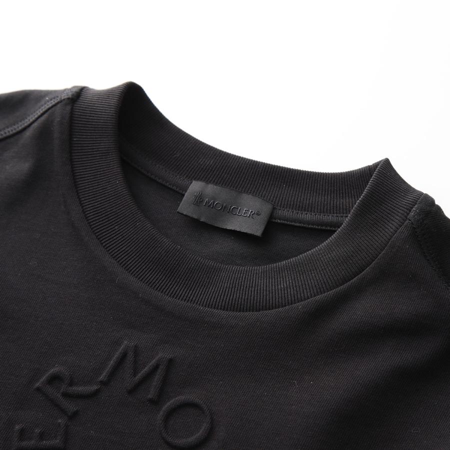MONCLER Matt Black モンクレール マットブラック Tシャツ 8C00002 89A17 レディース 半袖 カットソー ロゴT クルーネック カラー2色｜s-musee｜16