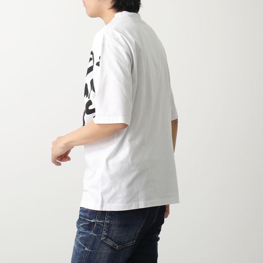 DSQUARED2 ディースクエアード Tシャツ POP 80'S LOOSE FIT T S74GD1238 S23009 メンズ 半袖 コットン  クルーネック オーバーサイズ カラー2色