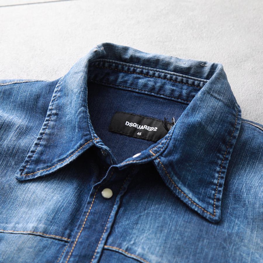 DSQUARED2 ディースクエアード デニムシャツ FASHION WESTERN DSQUARED2 ディースクエアード デニムシャツ FASHION WESTERN