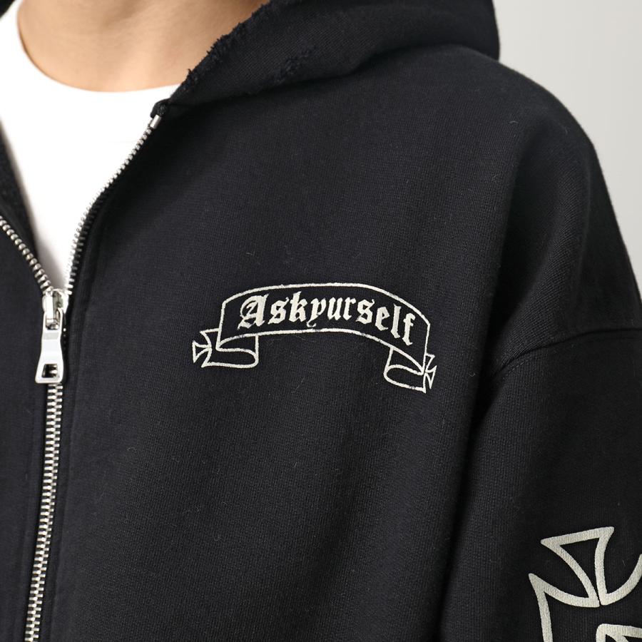 ASKYURSELF アスクユアセルフ パーカー BANNED ZIP HOODIE ASKYURSELF アスクユアセルフ パーカー BANNED ZIP HOODIE