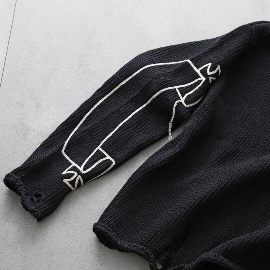 ASKYURSELF アスクユアセルフ ニット REPAIRED BANNED KNIT ASKYURSELF アスクユアセルフ ニット REPAIRED BANNED KNIT