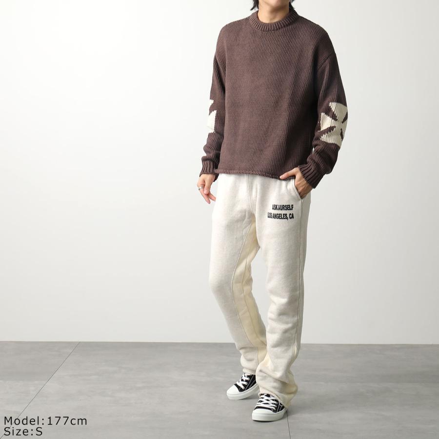 ASKYURSELF アスクユアセルフ ニット CHUNKY CROSS KNIT メンズ ASKYURSELF アスクユアセルフ ニット CHUNKY CROSS KNIT メンズ