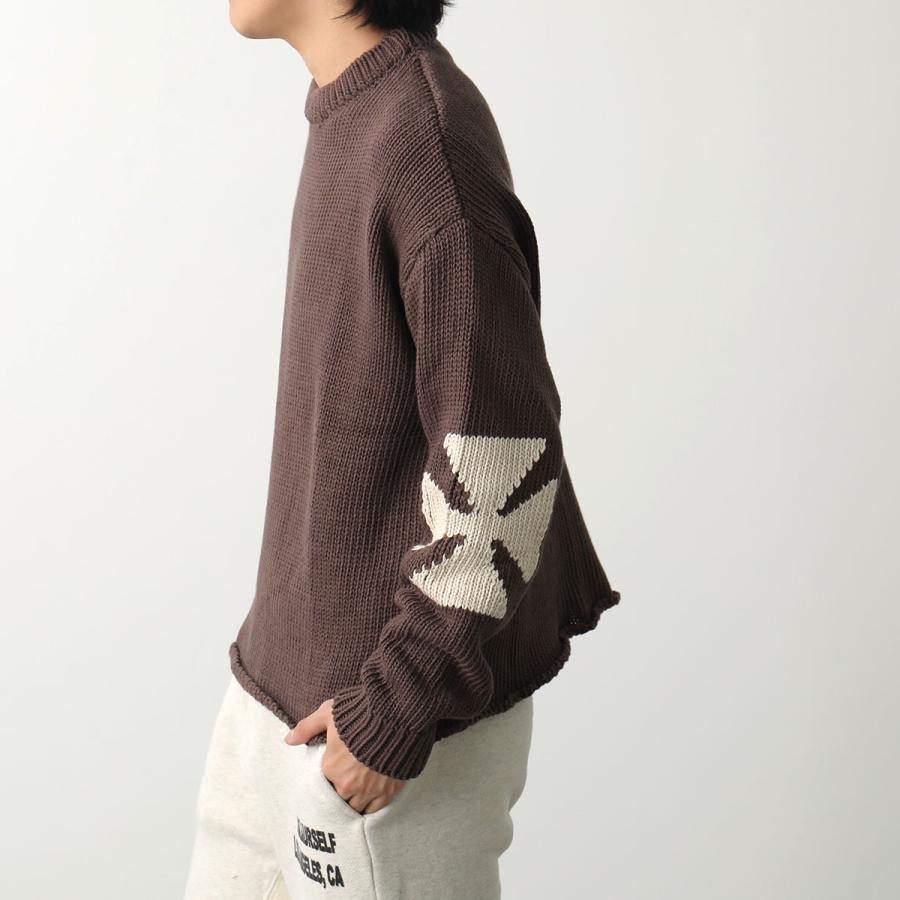 ASKYURSELF アスクユアセルフ ニット CHUNKY CROSS KNIT メンズ ASKYURSELF アスクユアセルフ ニット CHUNKY CROSS KNIT メンズ