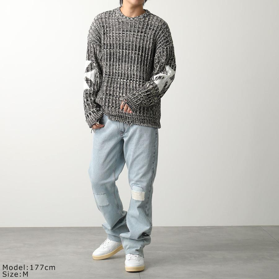 ASKYURSELF アスクユアセルフ ニット CHUNKY GREY MELANGE CROSS ASKYURSELF アスクユアセルフ ニット CHUNKY GREY MELANGE CROSS