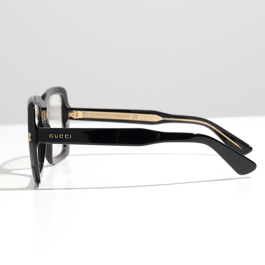 GUCCI（グッチ） メガネ GG0366S メンズ スクエア型 ロゴ セルフレーム