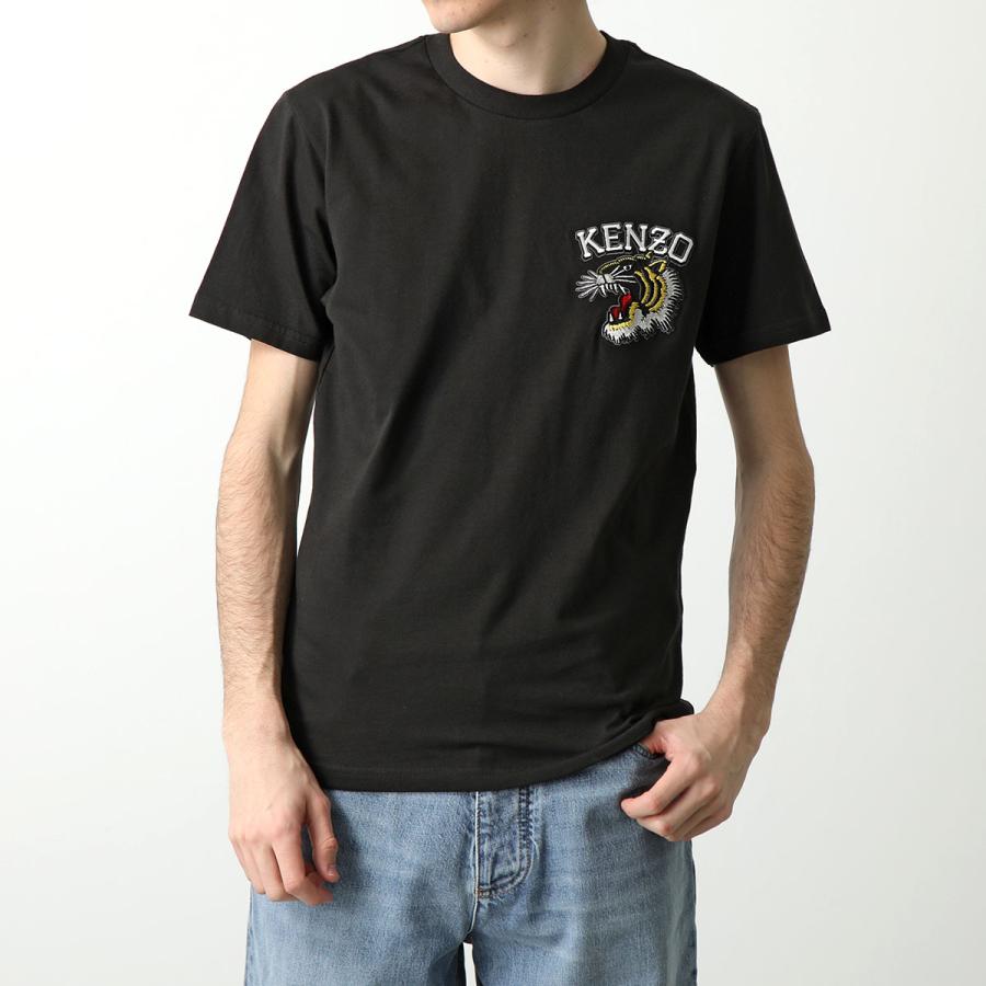 KENZO ケンゾー 半袖 Tシャツ TIGER VARSITY SLIM T-SHIRT PFE55TS1864SG メンズ ロゴ タイガー 刺繍 クルーネック コットン カラー2色｜s-musee｜05