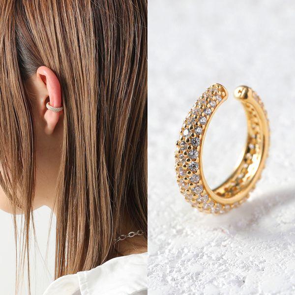 TOM WOOD（トムウッド） イヤーカフ Ear Cuff Slim Zirconia Gold