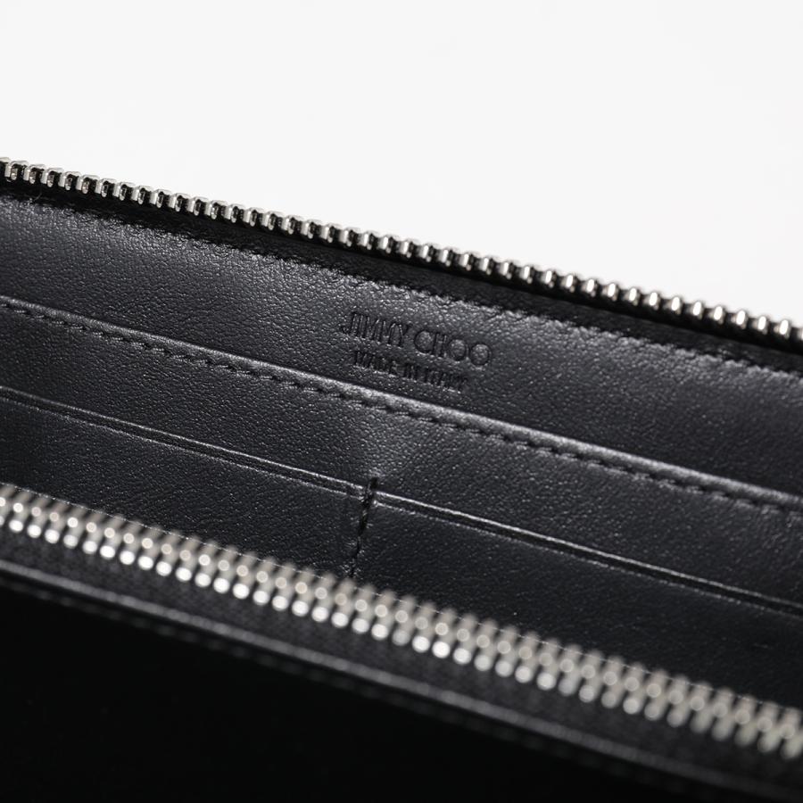 Jimmy Choo ジミーチュウ ラウンドファスナー 長財布 CARNABY/S EMG カーナビー メンズ レザー スターエンボス ロゴ 小銭入れあり カラー2色の画像