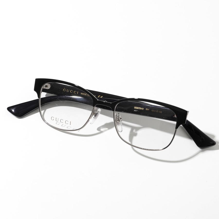 GUCCI（グッチ） メガネ GG0751O メンズ スクエア型 めがね 眼鏡 GG