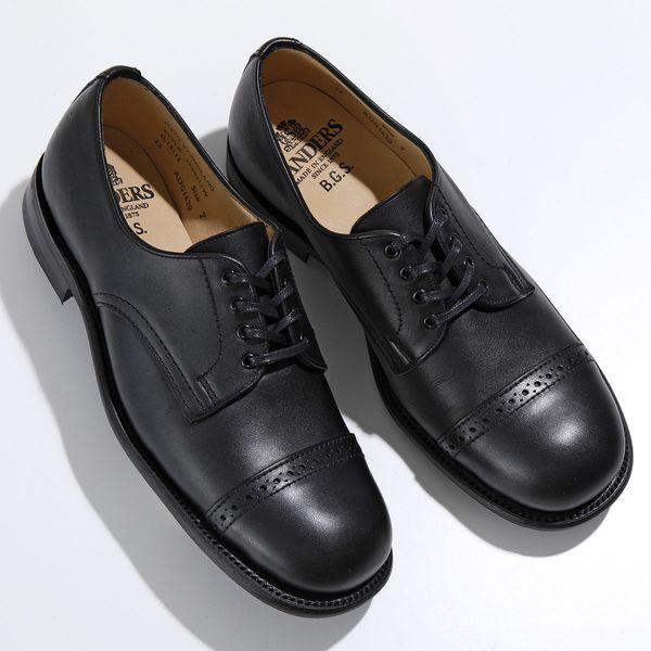 SANDERS（サンダース） レザーシューズ Punched Cap Derby Shoe