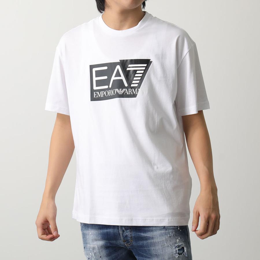 EA7 EMPORIO ARMANI エアセッテ エンポリオアルマーニ Tシャツ 3DPT09 PJ02Z メンズ 半袖 カットソー クルーネック ロゴT コットン カラー2色｜s-musee｜05