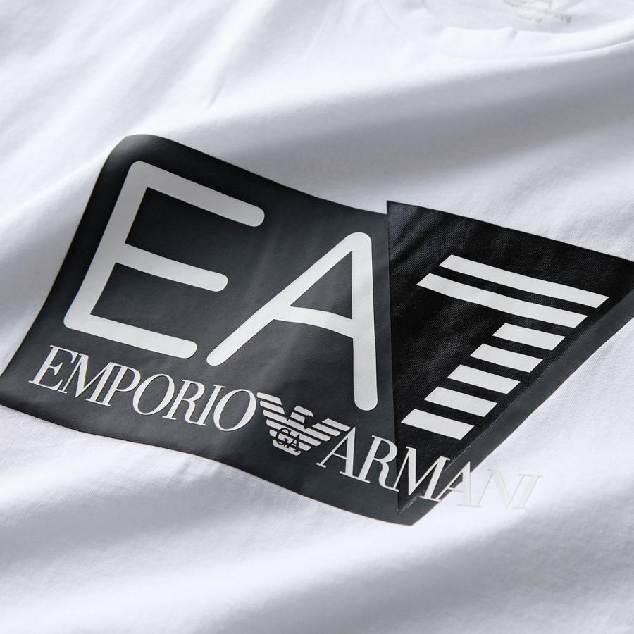 EA7 EMPORIO ARMANI エアセッテ エンポリオアルマーニ Tシャツ 3DPT09 PJ02Z メンズ 半袖 カットソー クルーネック ロゴT コットン カラー2色｜s-musee｜10