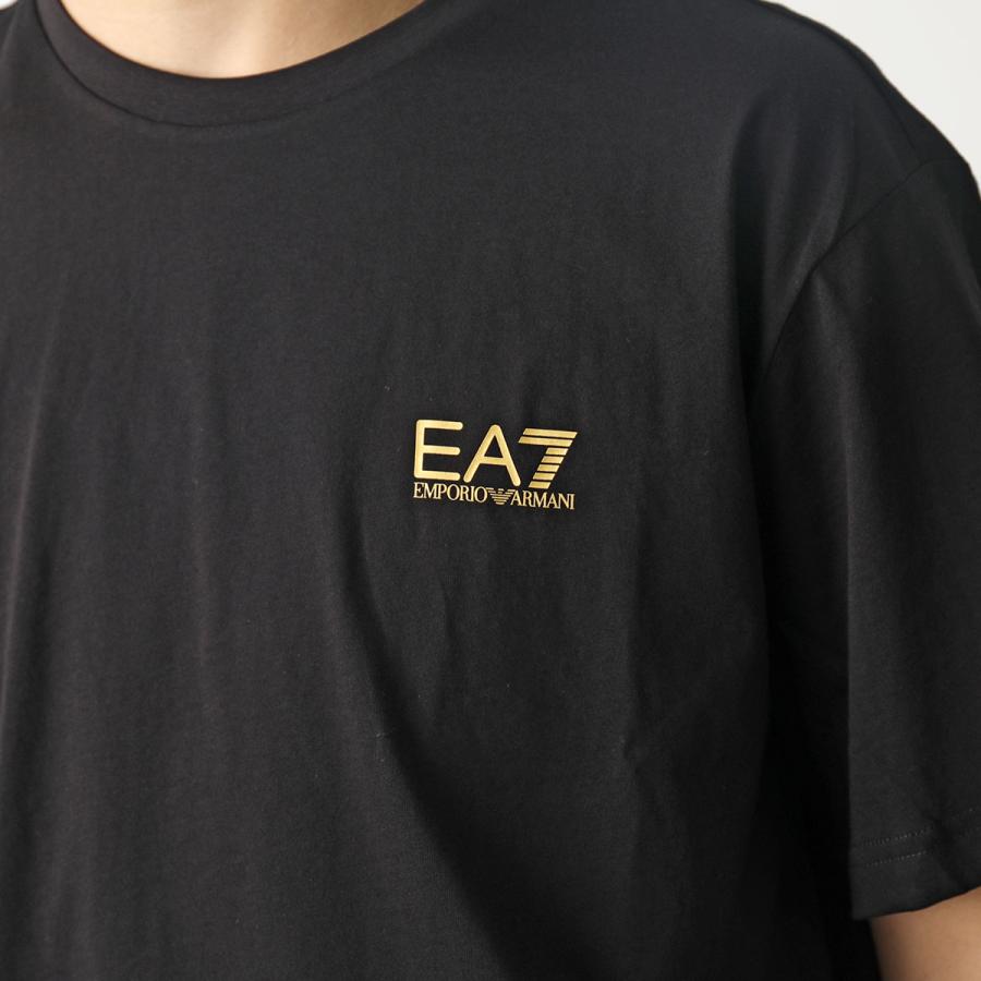 EA7 EMPORIO ARMANI エアセッテ エンポリオアルマーニ Tシャツ 8NPT18 PJ02Z メンズ 半袖 カットソー ロゴT クルーネック コットン カラー3色｜s-musee｜08