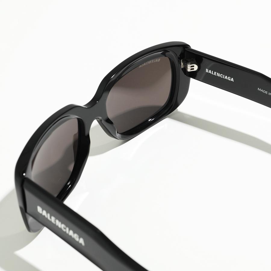 BALENCIAGA バレンシアガ サングラス BB0072S メンズ スクエア型 眼鏡 ロゴ アイウェア 黒縁メガネ 001/Black-Black-Grey｜s-musee｜12