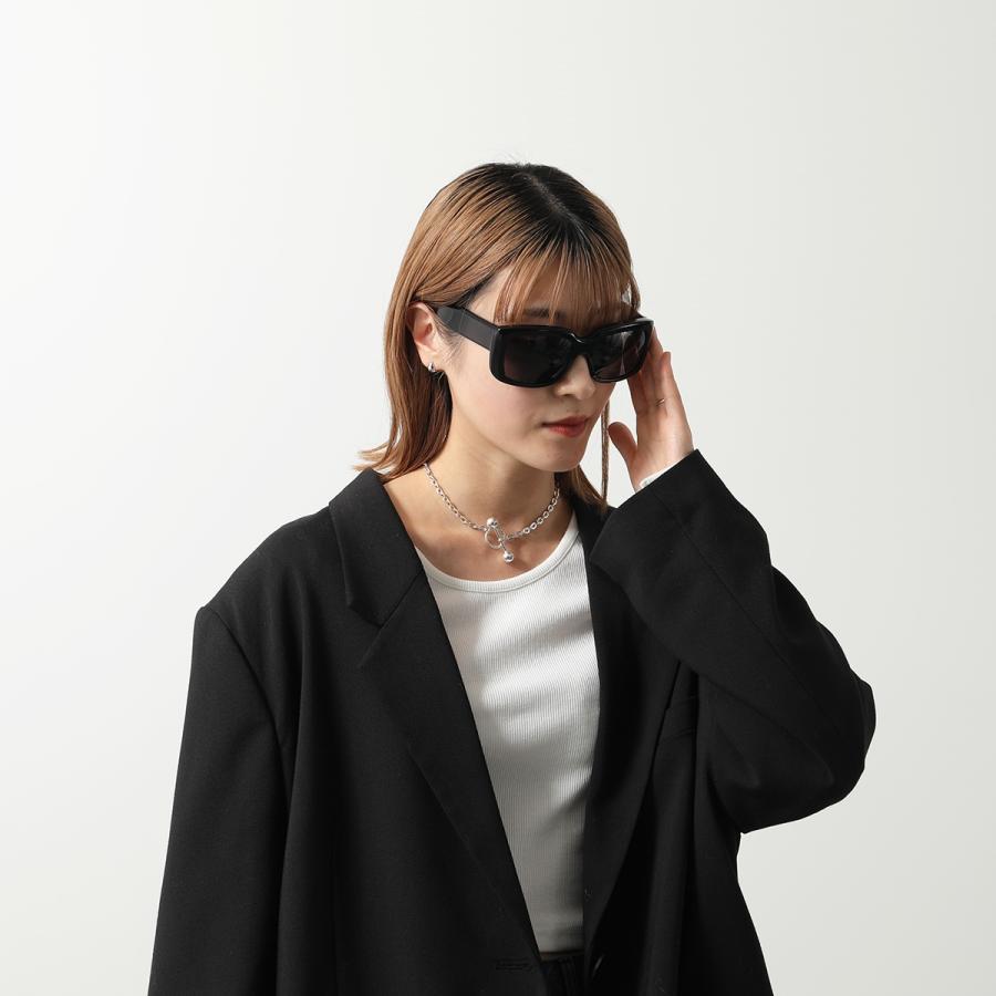 BALENCIAGA バレンシアガ サングラス BB0072S メンズ スクエア型 眼鏡 ロゴ アイウェア 黒縁メガネ 001/Black-Black-Grey｜s-musee｜06