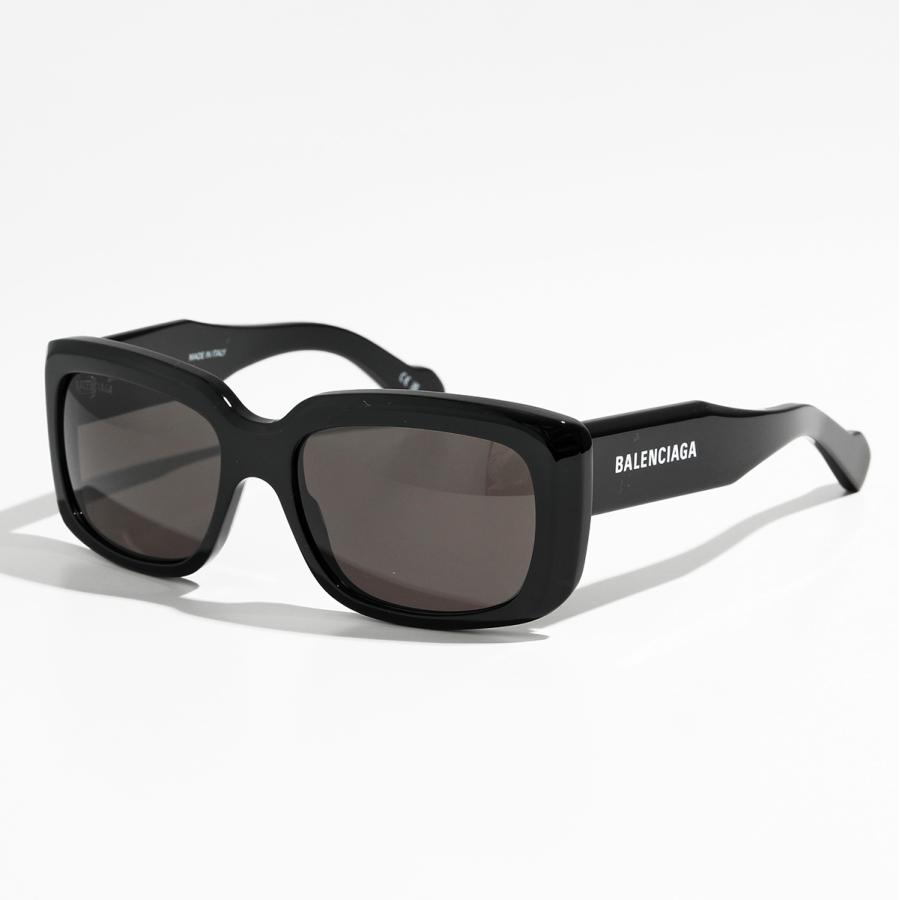 BALENCIAGA バレンシアガ サングラス BB0072S メンズ スクエア型 眼鏡 ロゴ アイウェア 黒縁メガネ 001/Black-Black-Grey｜s-musee｜08