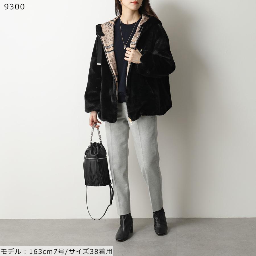 HERNO（ヘルノ） ファージャケット GI0138D 12422 レディース エコファー フーテッド ブルゾン ボンバージャケット ...