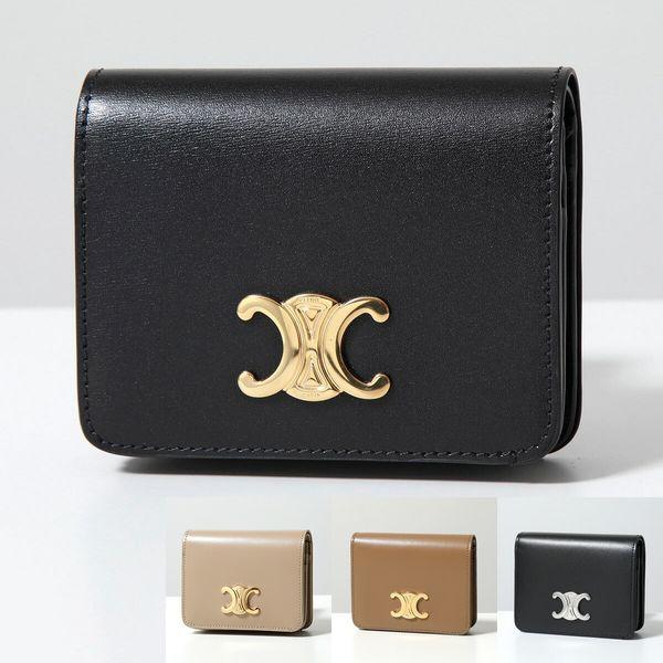 CELINE セリーヌ 財布 TRIOMPHE COMPACT WALLET トリオンフ CELINE セリーヌ 財布 TRIOMPHE COMPACT WALLET トリオンフ