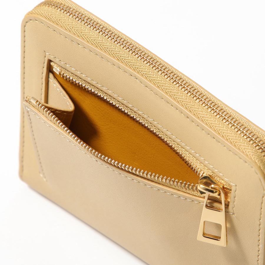 LOEWE ロエベ 二つ折り財布 KNOT COMPACT ZIP AROUND ノット コンパクト CEM1CWZX01 レディース レザー バイカラー ミニ財布 ロゴ カラー5色の画像