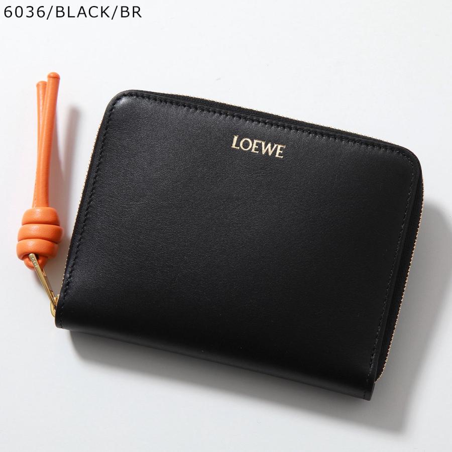 LOEWE ロエベ 二つ折り財布 KNOT COMPACT ZIP AROUND ノット