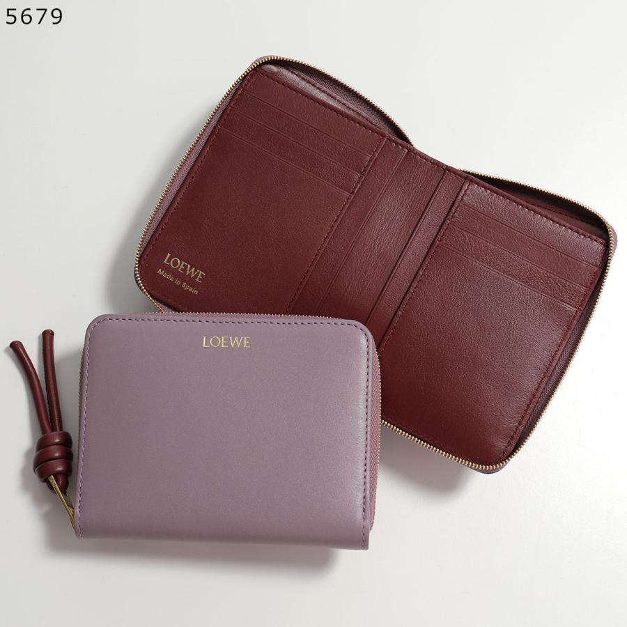 ◇ロエベ◇レザー/ノット/ケース/小銭入れ/財布/LOEWE LOEWE（ロエベ） 二つ折り財布 KNOT COMPACT ZIP AROUND ノット