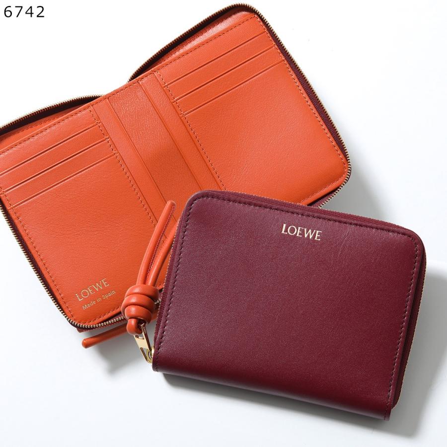 loewe 財布 LOEWE（ロエベ） 二つ折り財布 KNOT COMPACT ZIP AROUND ノット