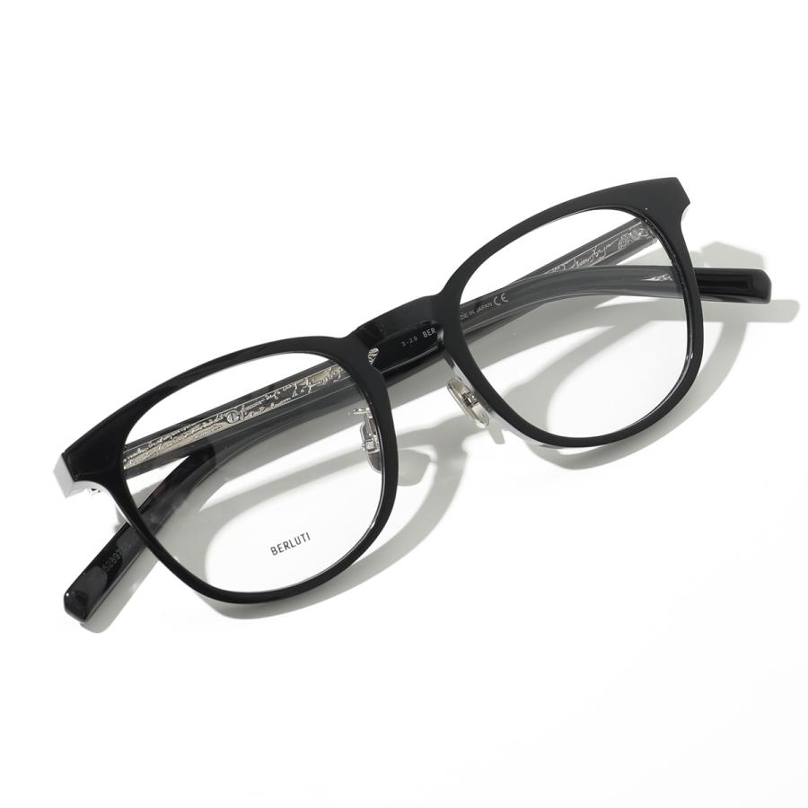 Berluti（ベルルッティ） メガネ BL50002U メンズ ウェリントン型 黒縁