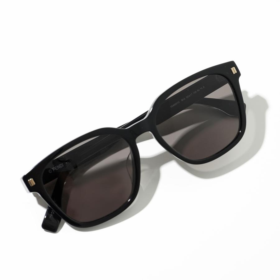 人気 FENDI フェンディ ロゴ サングラス メガネ ブラック メンズ 現行 FENDI フェンディ サングラス FE40001U メンズ ウェリントン型