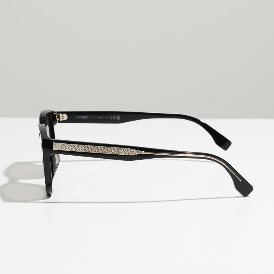 FENDI フェンディ サングラス FE40001U メンズ ウェリントン型 メガネ 眼鏡 FFロゴ アイウェア 01A｜s-musee｜10