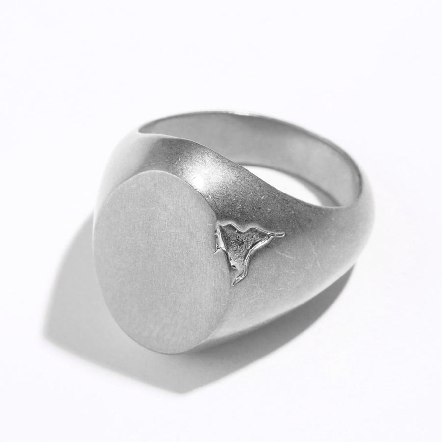 MM6 MAISON MARGIELA ゴールド ロゴ シグネットリング s-musee_370207016