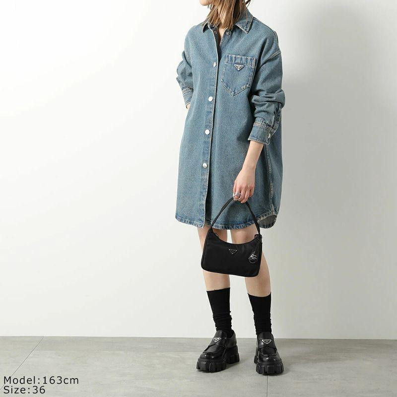 PRADA（プラダ） デニム シャツ GFC036 13Z6 レディース オーバー