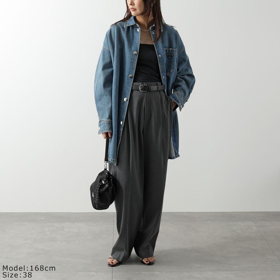 PRADA（プラダ） デニム シャツ GFC036 13Z6 レディース オーバー