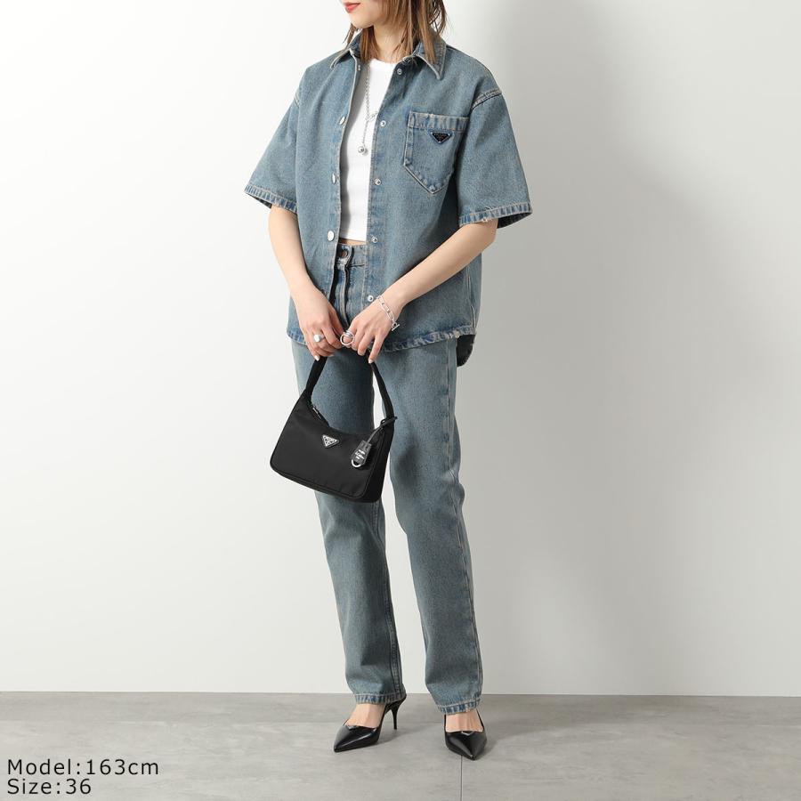 PRADA プラダ デニム シャツ GFC037 13Z6 レディース 半袖 PRADA プラダ デニム シャツ GFC037 13Z6 レディース 半袖