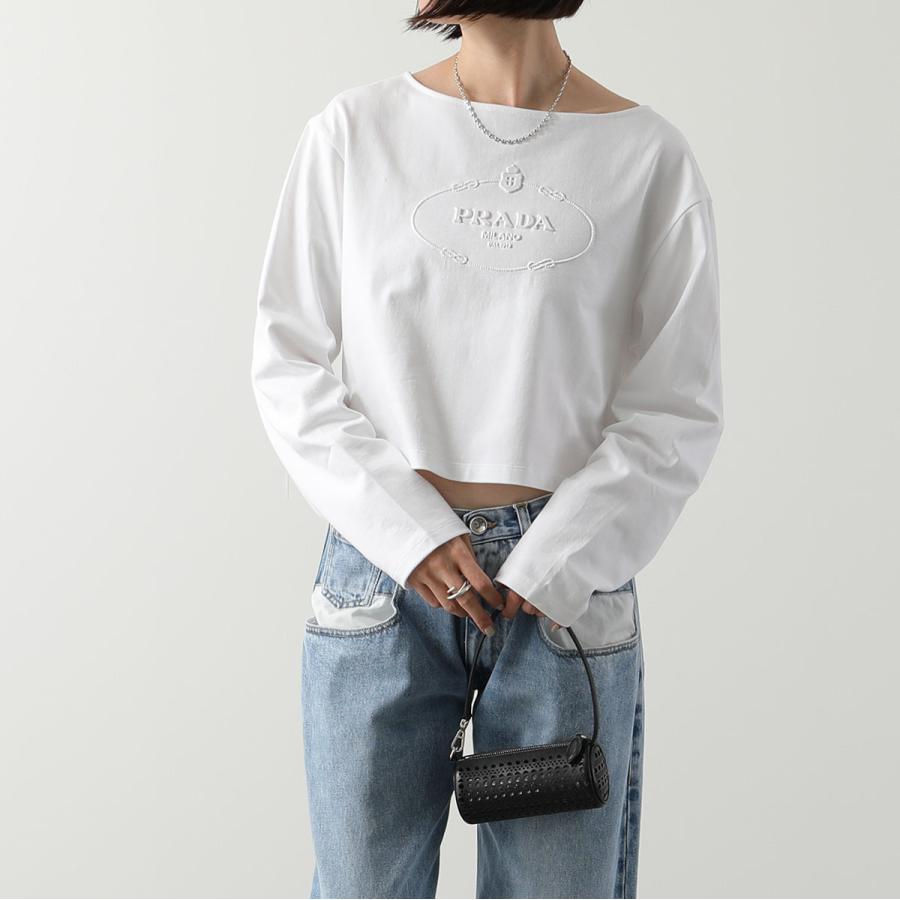 PRADA プラダ 長袖 Tシャツ 34658 14LQ レディース ロンT PRADA プラダ 長袖 Tシャツ 34658 14LQ レディース ロンT