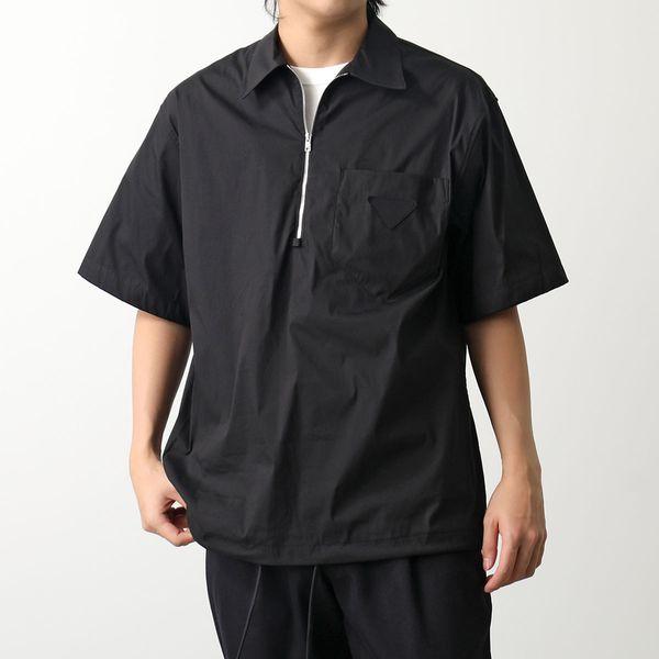 PRADA スポーツ ハーフジップ 半袖 ポロシャツ PRADA（プラダ） 半袖 シャツ SC763 10HT メンズ ハーフジップ