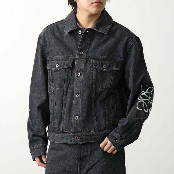 LOEWE ダークグレー デニムジャケット32 LOEWE（ロエベ） デニムジャケット ANAGRAM アナグラム H526Y50W18