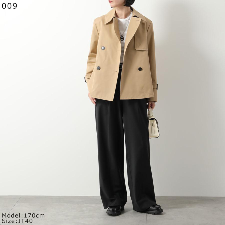 新品タグ付き マックスマーラ トレンチコート ショート丈 BIGLIA 2023 ビリア] ショート トレンチ コート, beige | Max Mara