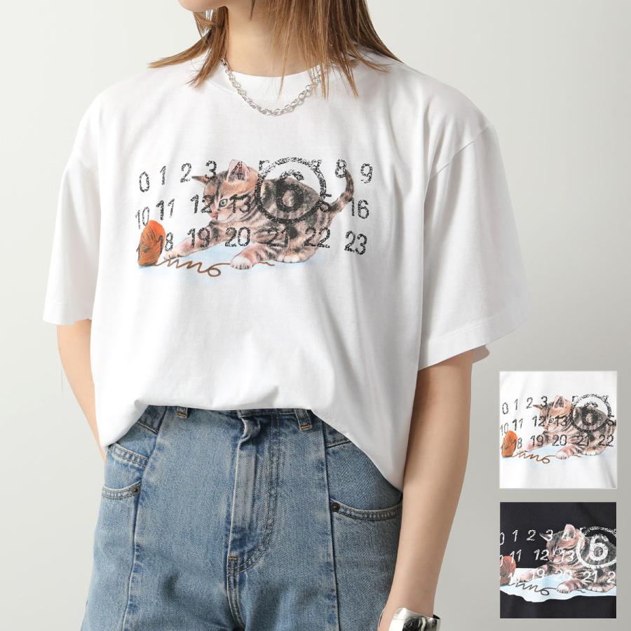 MM6 エムエムシックス キャットプリントマルジェラ MM6 エムエムシックス メゾンマルジェラ 半袖 Tシャツ SH0GC0015
