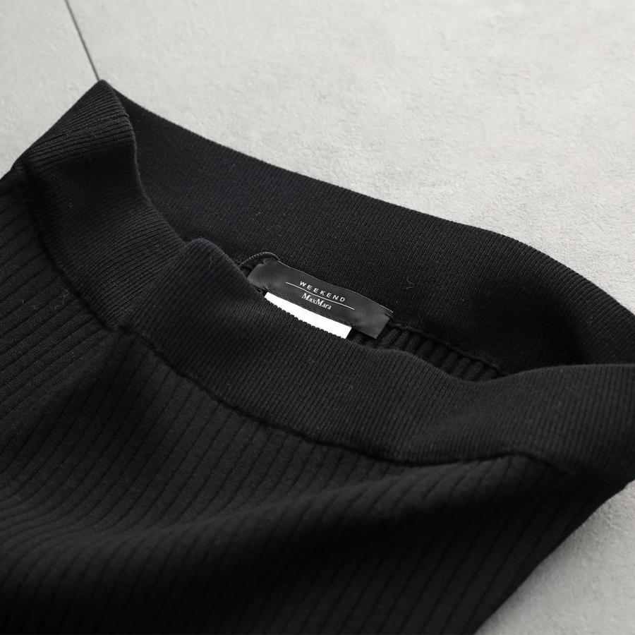 WEEKEND MaxMara ロゴブラックニットタイトスカート MAXMARA WEEKEND LINE（マックスマーラウィークエンドライン） WEEKEND