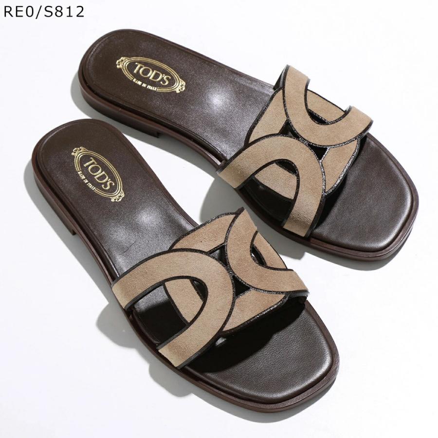 TOD'S トッズブラックダブルTフラットサンダル 36 新品未使用23センチ TOD'S（トッズ） TODS サンダル XXW70K0GU70MID XXW70K0GU70RE0