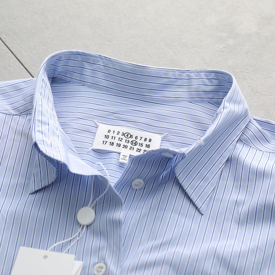 メゾンマルジェラ ワイシャツ 四つタグ 48 サックスブルー Maison Margiela（メゾンマルジェラ） 4 14 シャツ SI0DL0002 S54945