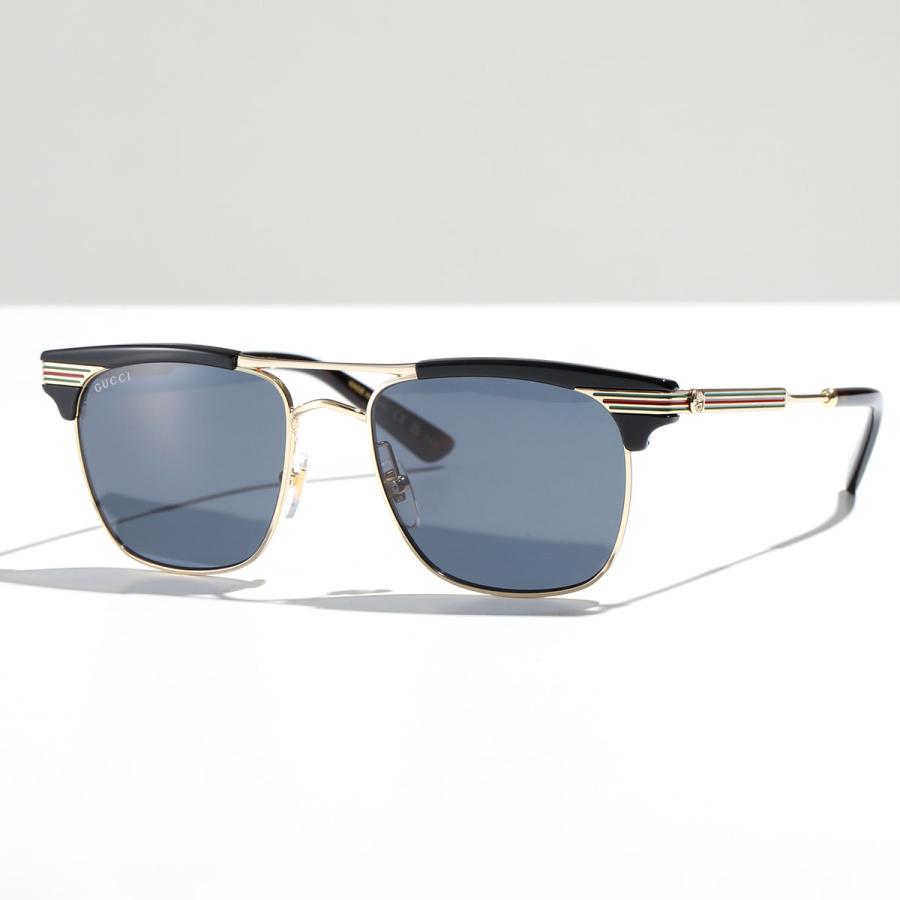 GUCCI（グッチ） サングラス GG0287S メンズ スクエア型 ハーフリム