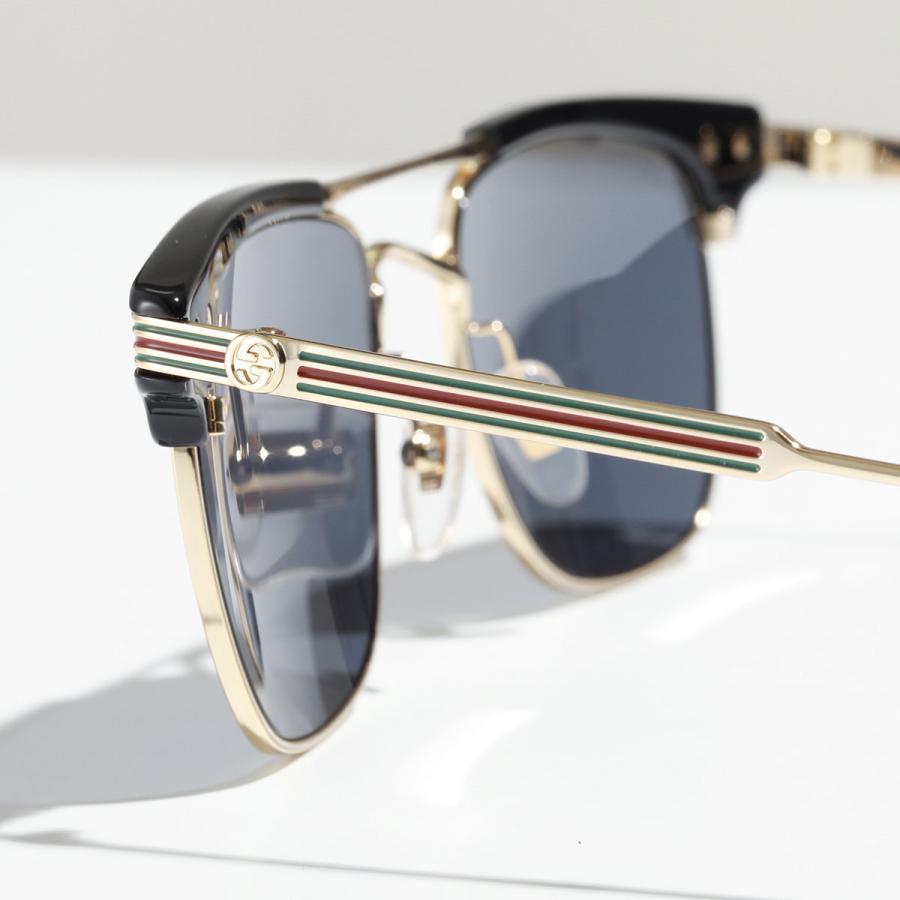 GUCCI（グッチ） サングラス GG0287S メンズ スクエア型 ハーフリム