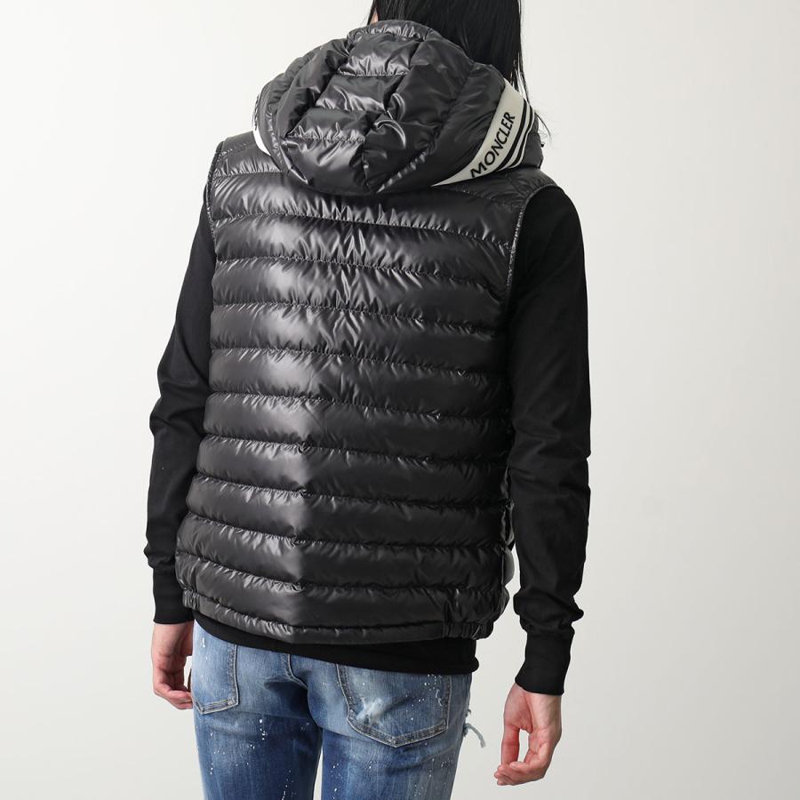 MONCLER モンクレール ダウンベスト CLAI GILET クライ ジレ 1A00057 595ZJ メンズ フード付き ロゴパッチ カラー2色｜s-musee｜06