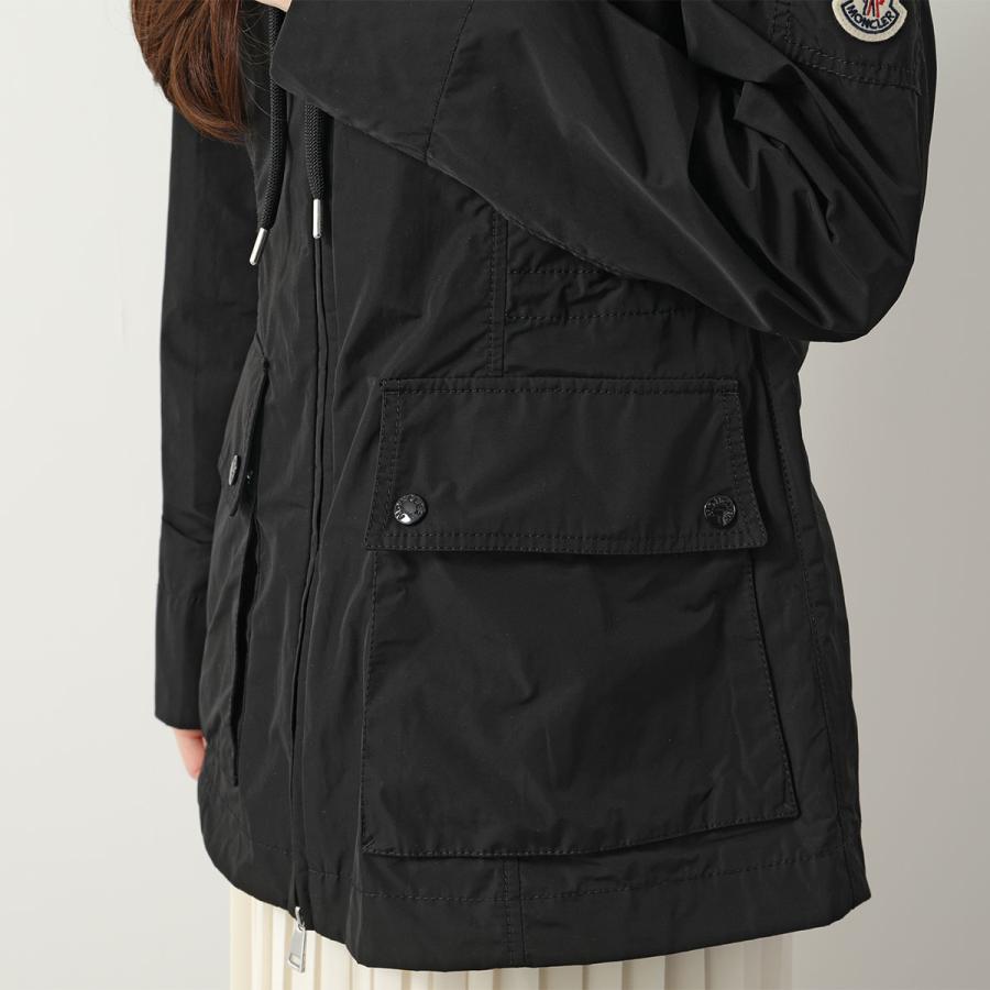 MONCLER モンクレール ジャケット LEANDRO レアンドロ 1A00133 549P3 レディース フード付き ロゴパッチ 長袖 フーテッド ブルゾン 999｜s-musee｜09