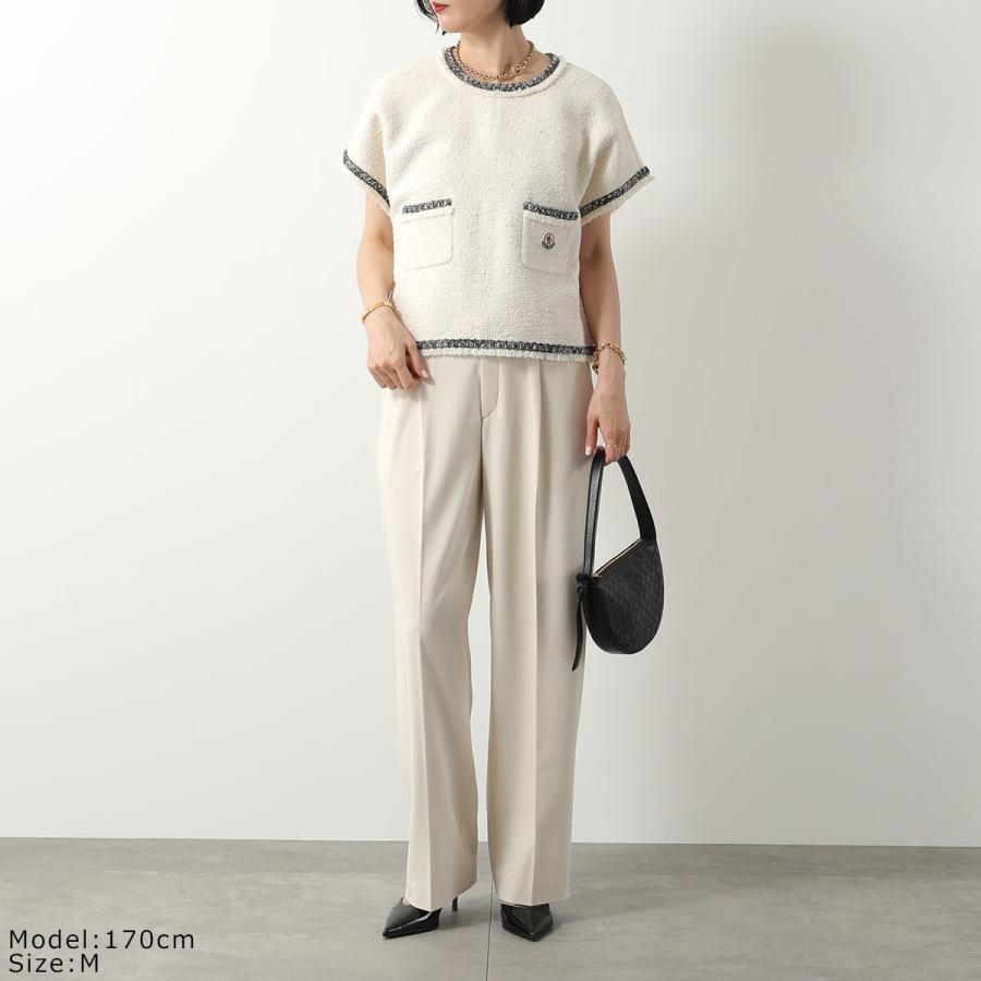 タグ付き　MONCLER モンクレール　コットン　半袖ペプラムニット　M MONCLER（モンクレール） MONCLER Matt Black マットブラック Tシャツ