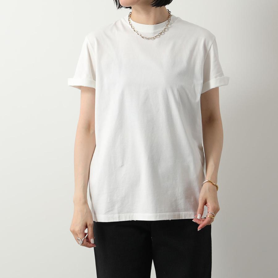 GOLDEN GOOSE ゴールデングース 半袖 Tシャツ GWP01220 P000638 P000637 レディース コットン クルーネック ユーズド加工 カラー2色｜s-musee｜09