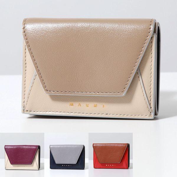 MARNI マルニ 三つ折り財布 PFMO0056U1 P2644 レディース バイカラー 