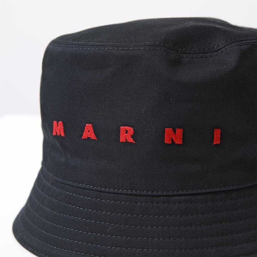 MARNI マルニ バケットハット CLZC0110S0 UTC311 メンズ コットン ロゴ刺繍 帽子 カラー3色｜s-musee｜14